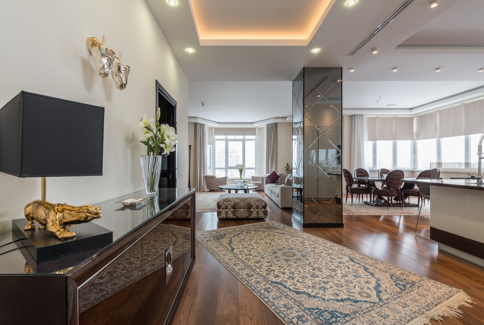 A thoughtfully finished residential interior